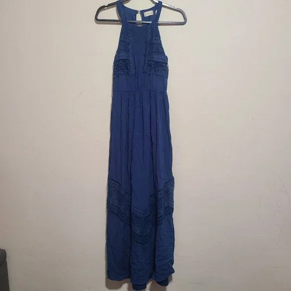 sachin and babi light blue dress Odyssa Halter Maxi Dress Yellow